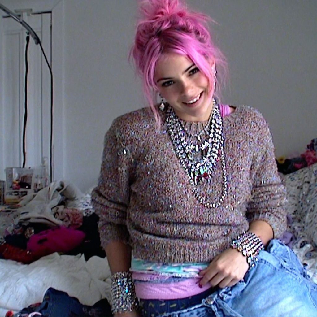 Cozy Messy Bun With Sweater Vibes | Pink Hair Girl PFPs